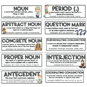 Word Wall example 1 for middle school