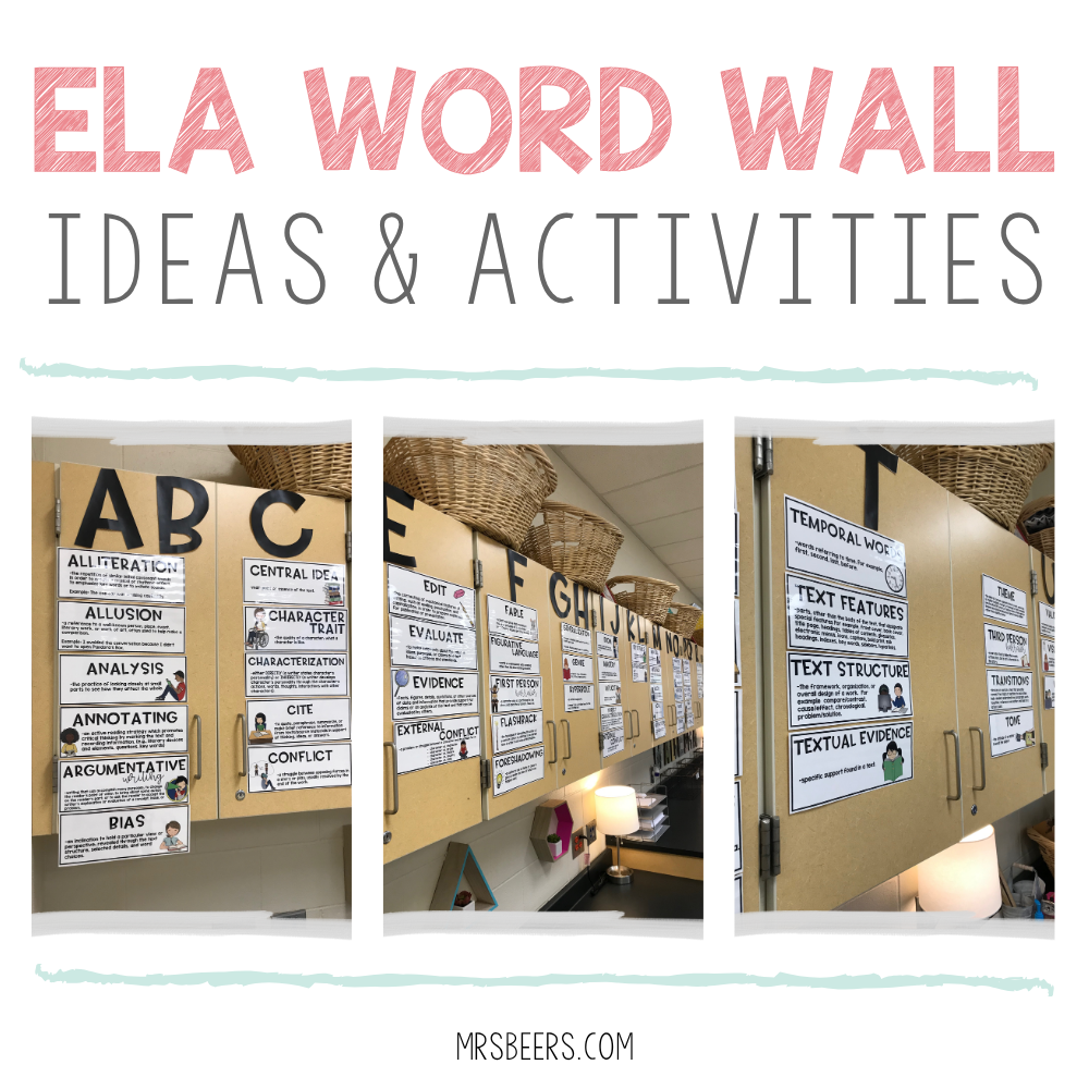 ELA Word Wall Ideas and Activities