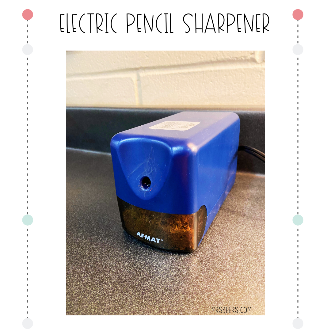 AFMAT quiet pencil sharpener for the classroom