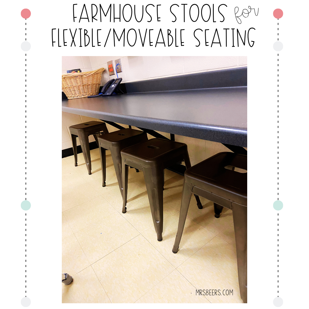 18' farmhouse metal stools for my classroom flexible seating
