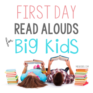 First day read aloud book ideas and activities for middle grades 4-6
