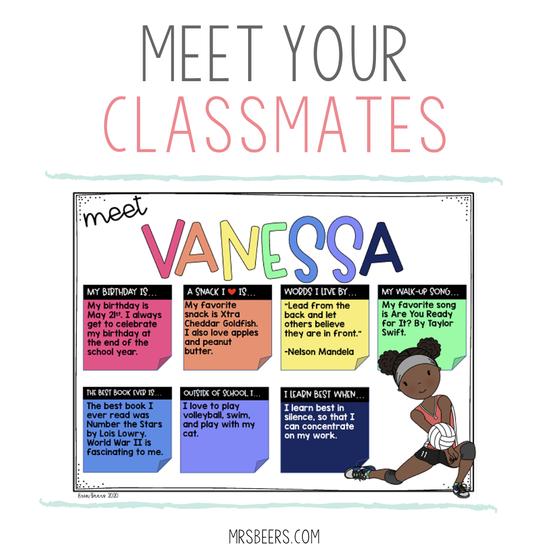 meet your classmates - classroom management