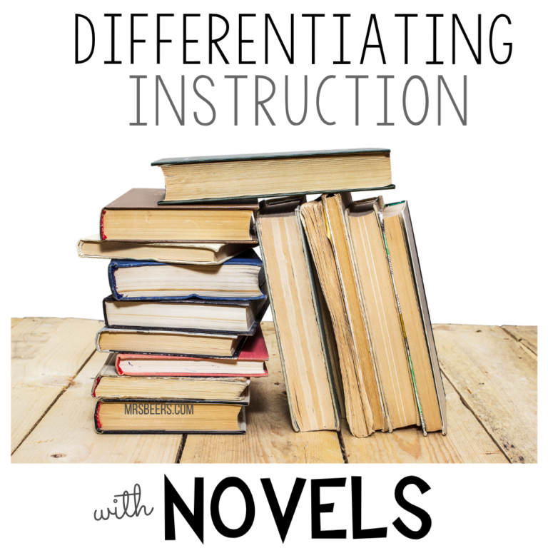 Independent novel study units for differentiated reading instruction