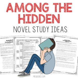 Among the Hidden novel study activities