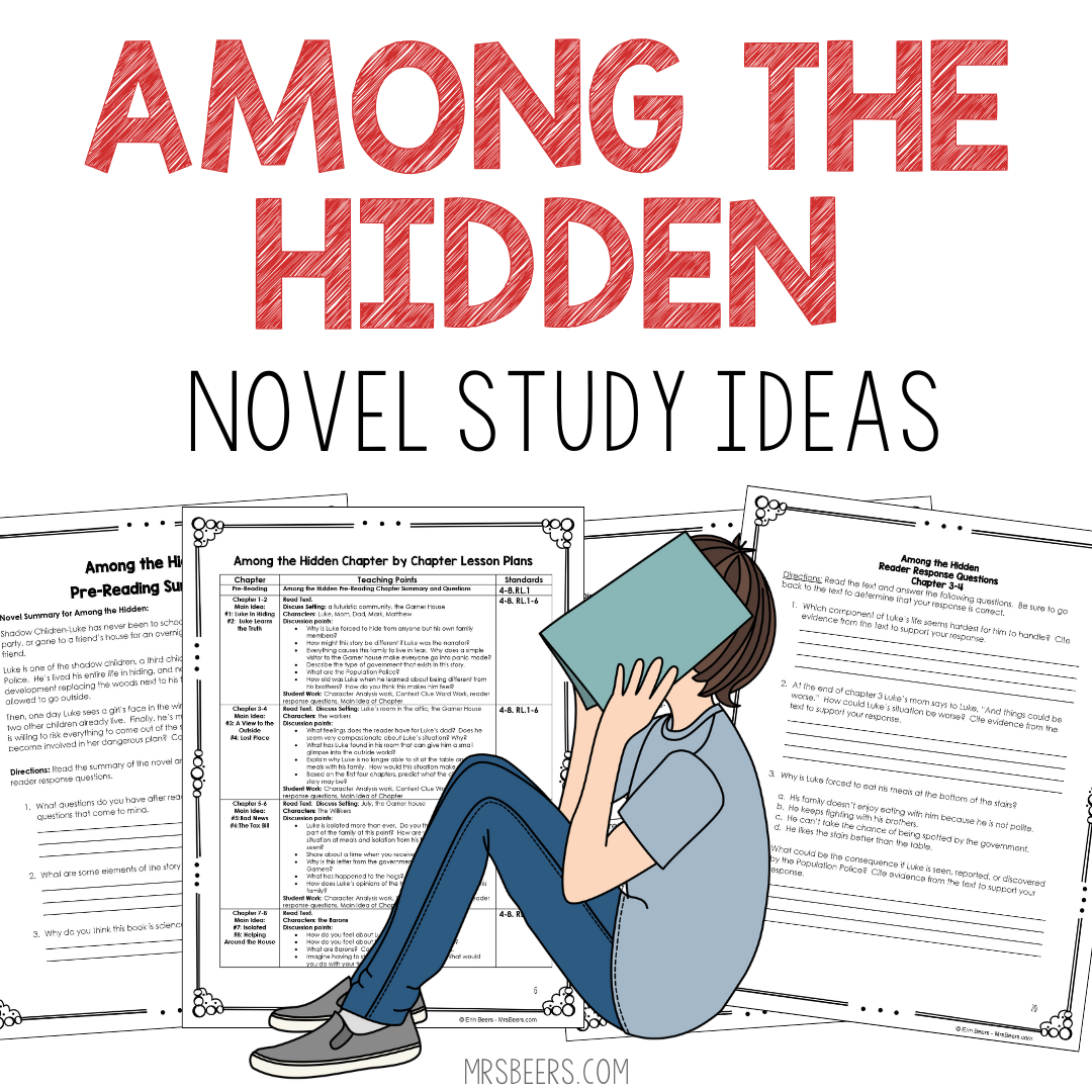 Among the Hidden novel study activities