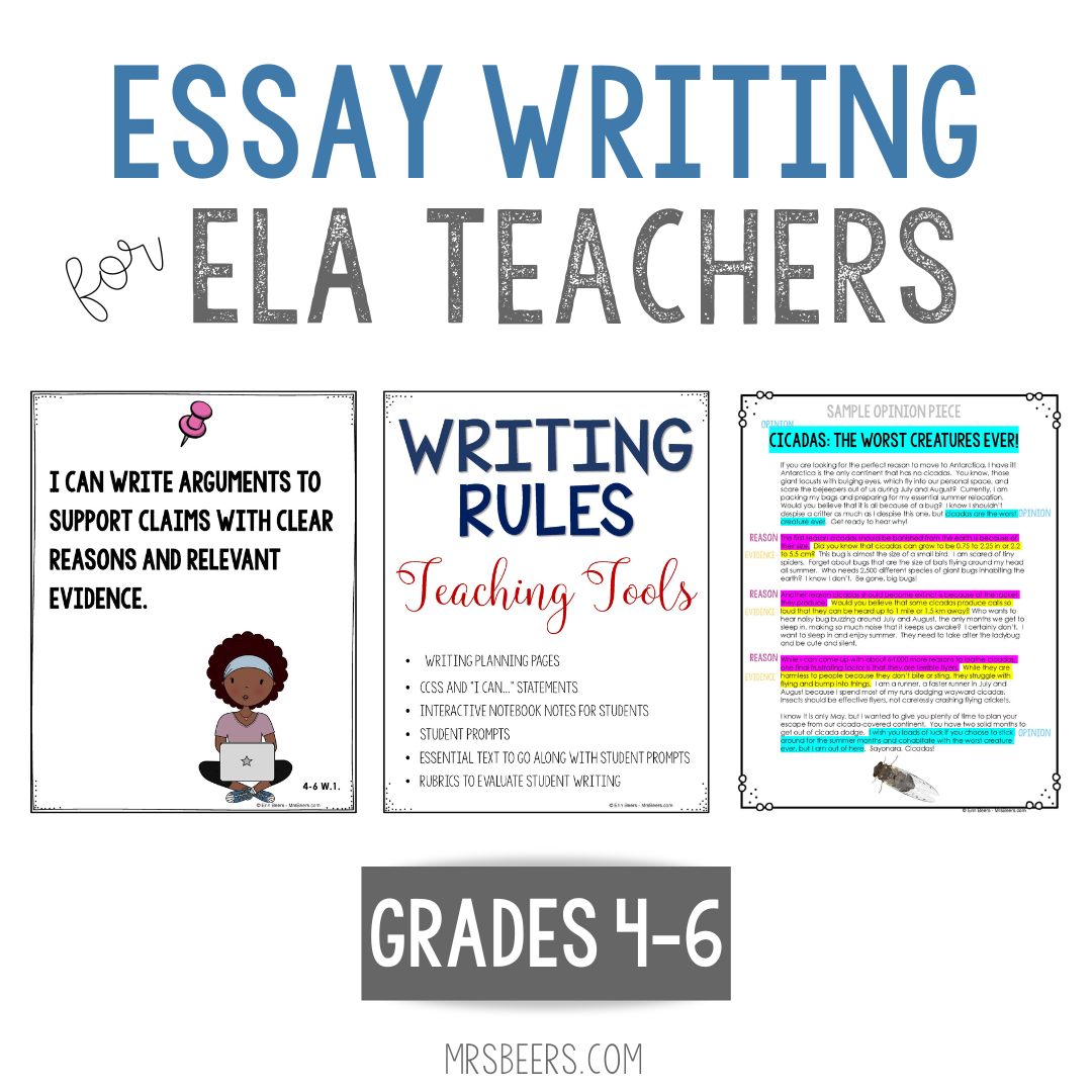 teaching essay writing for 4th grade to 6th grade