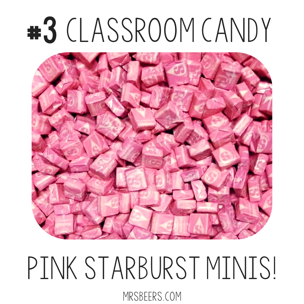 Pink Starburst minis individually wrapped bulk bag for classroom rewards