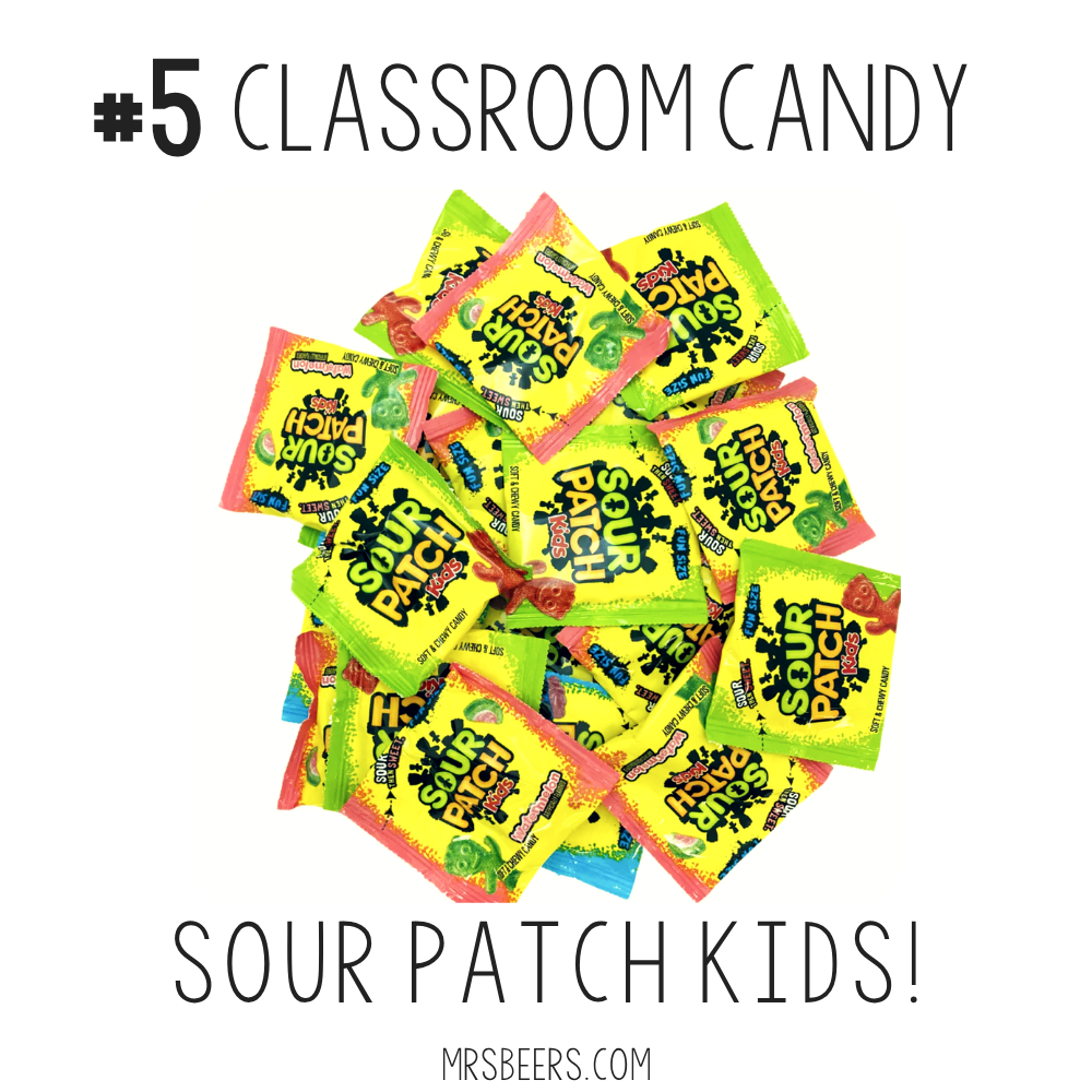 Sour Patch Kids fun size bulk bag for classroom candy incentives