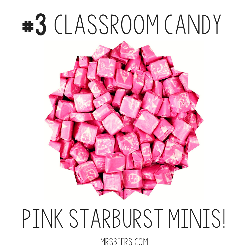 Pink Starburst minis individually wrapped bulk bag for classroom