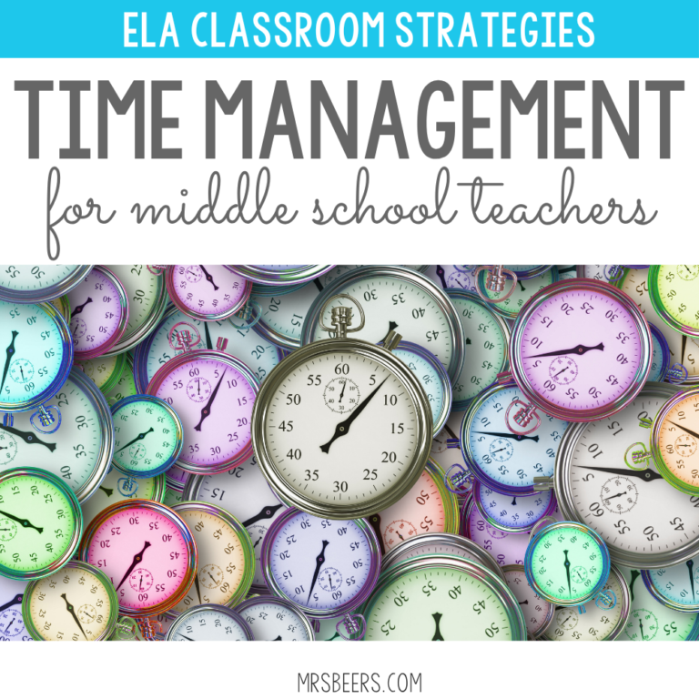 time management strategies for middle school ela teachers